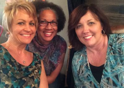 "The Art of Brave Living" Book Signing and Celebration: (L-R) Diane Cunningham, Kim Hawkins, Brenda Love